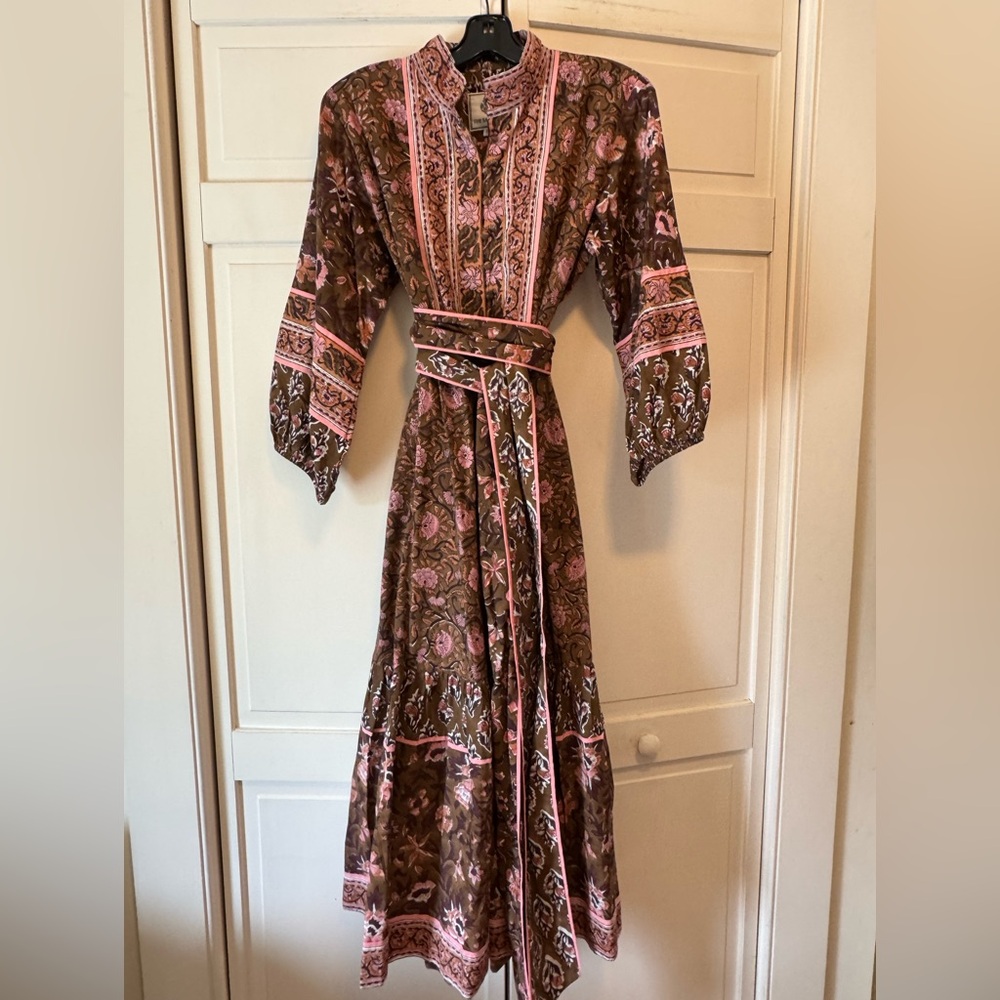 Sue Sartor Flounce dress midi length